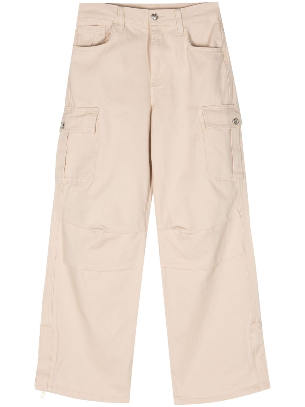 High-rise wide-leg jeans - Neutrals