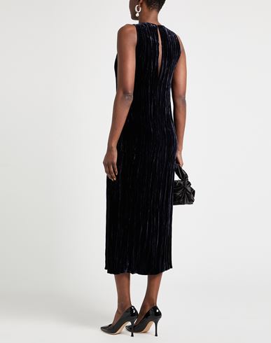 Woman Maxi dress Midnight blue Size 4 Viscose, Silk