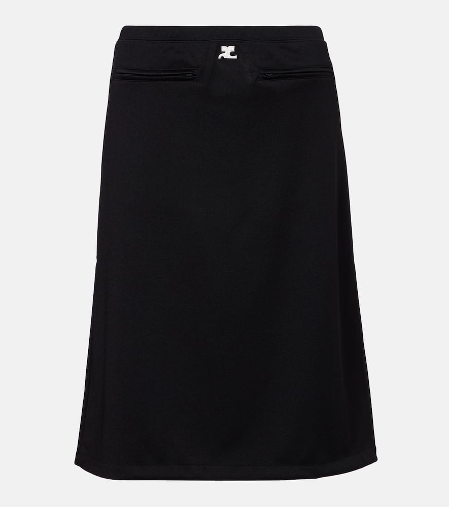 Courrèges Interlock Tracksuit midi skirt