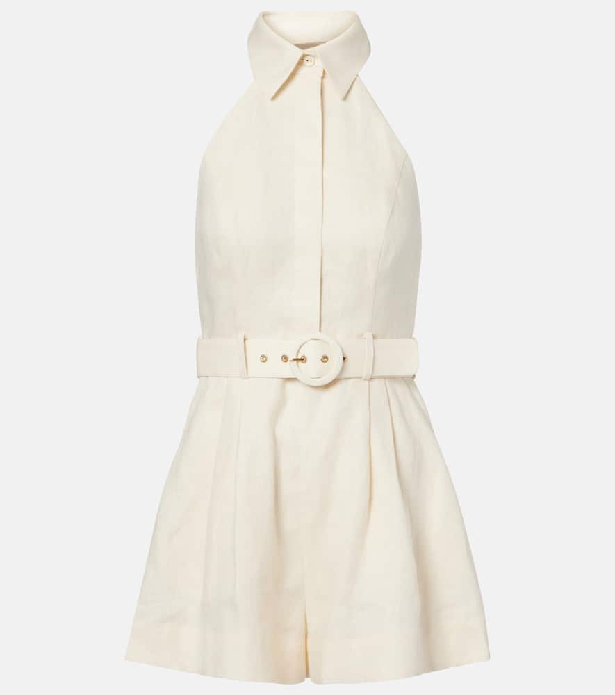 Awaken halterneck linen romper