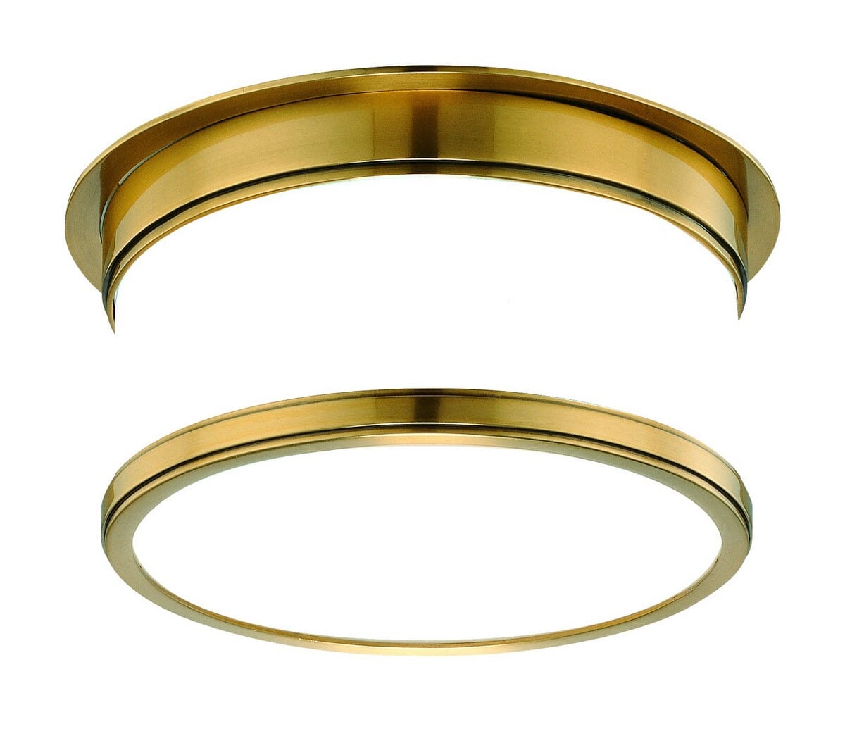 Geneva Ceiling Light in Aged Bra