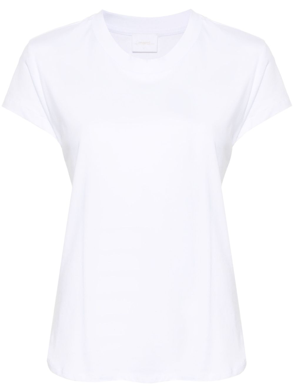 Crew-neck cotton T-shirt - White