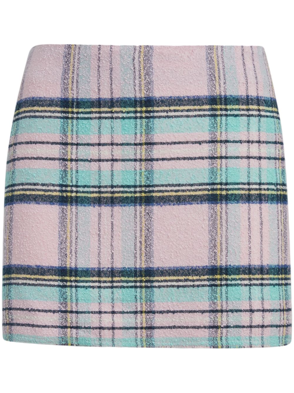Checked mini skirt - Pink