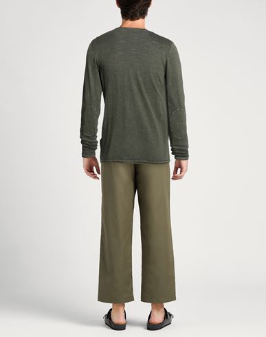 Man Sweater Military green Size XL Cotton