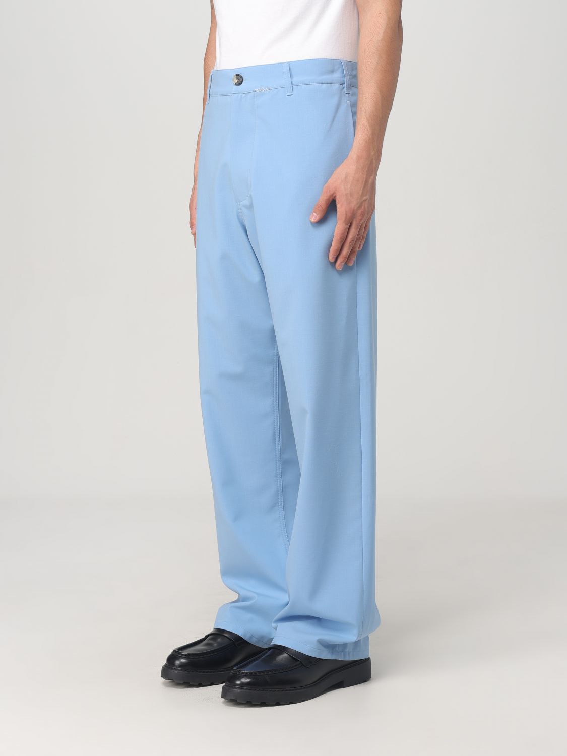 Mending-logo straight-leg trousers - Black