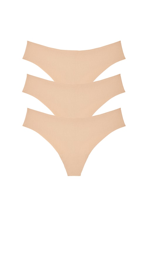 Commando 3 Pack Butter Thong in Beige. -  XS also in