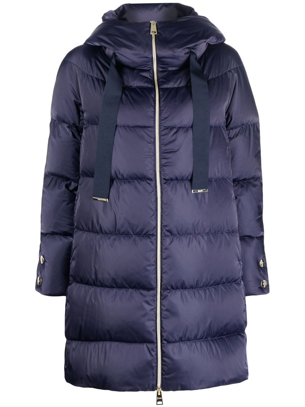 Quilted Goose Down Down Jacket — Navy