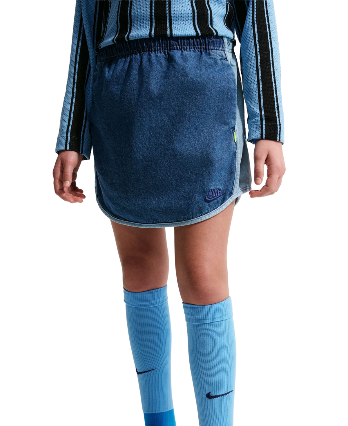 Girls' 7-16 Sportswear Collection Pull-On Denim Skirt - Mystic Navy