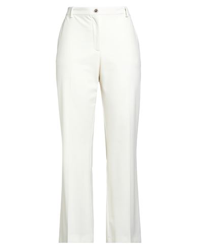 Woman Pants Ivory Size 8 Polyester, Viscose, Elastane