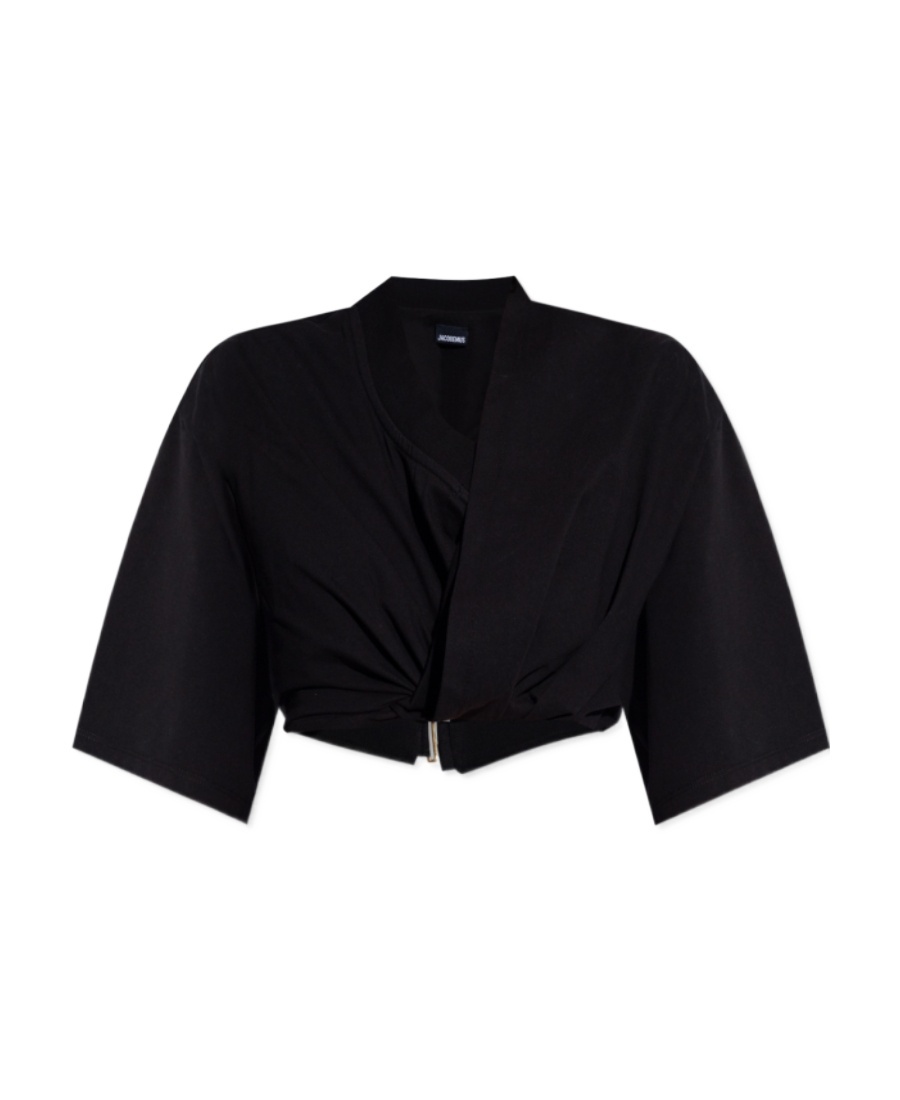 Jacquemus Wrap Cropped Top