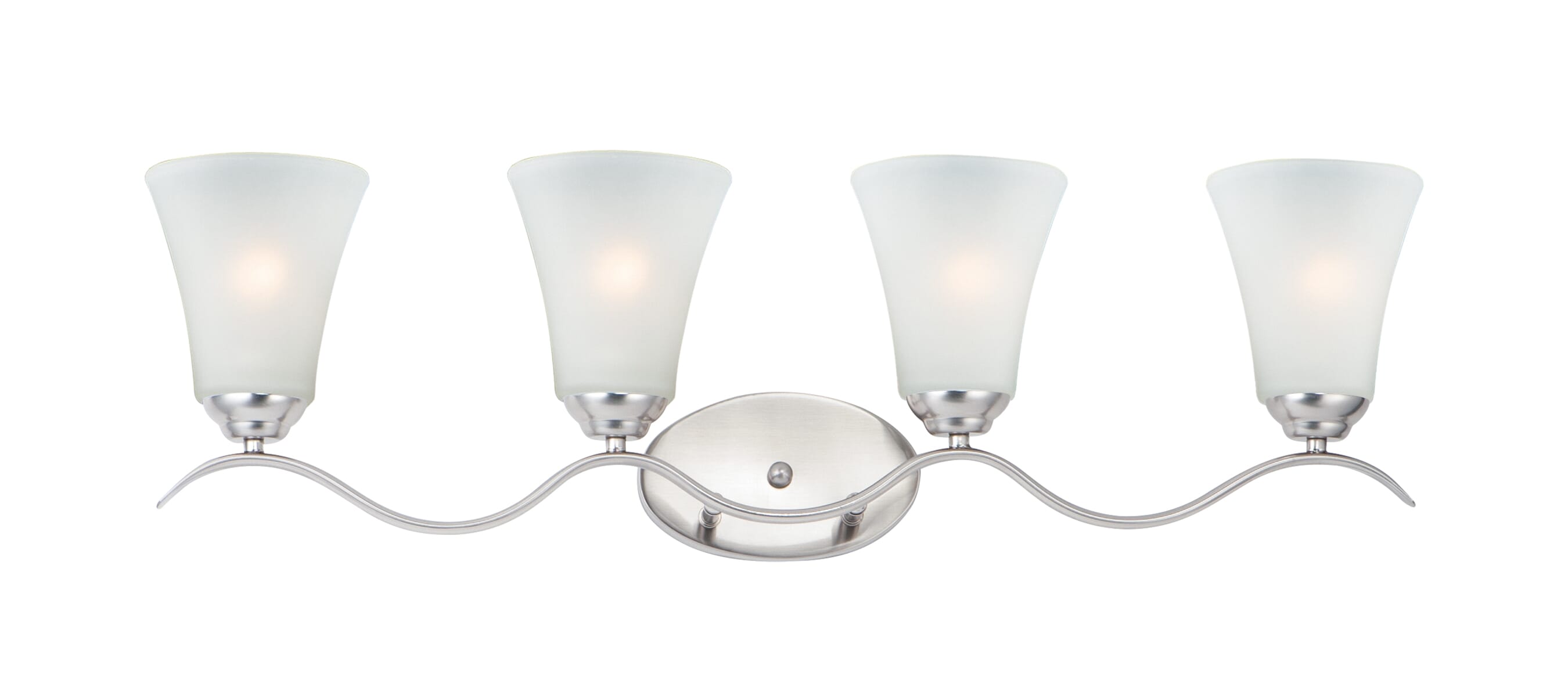 Maxim Vital 4-Light Bathroom Vanity Light in Satin Nickel - 12084FTSN