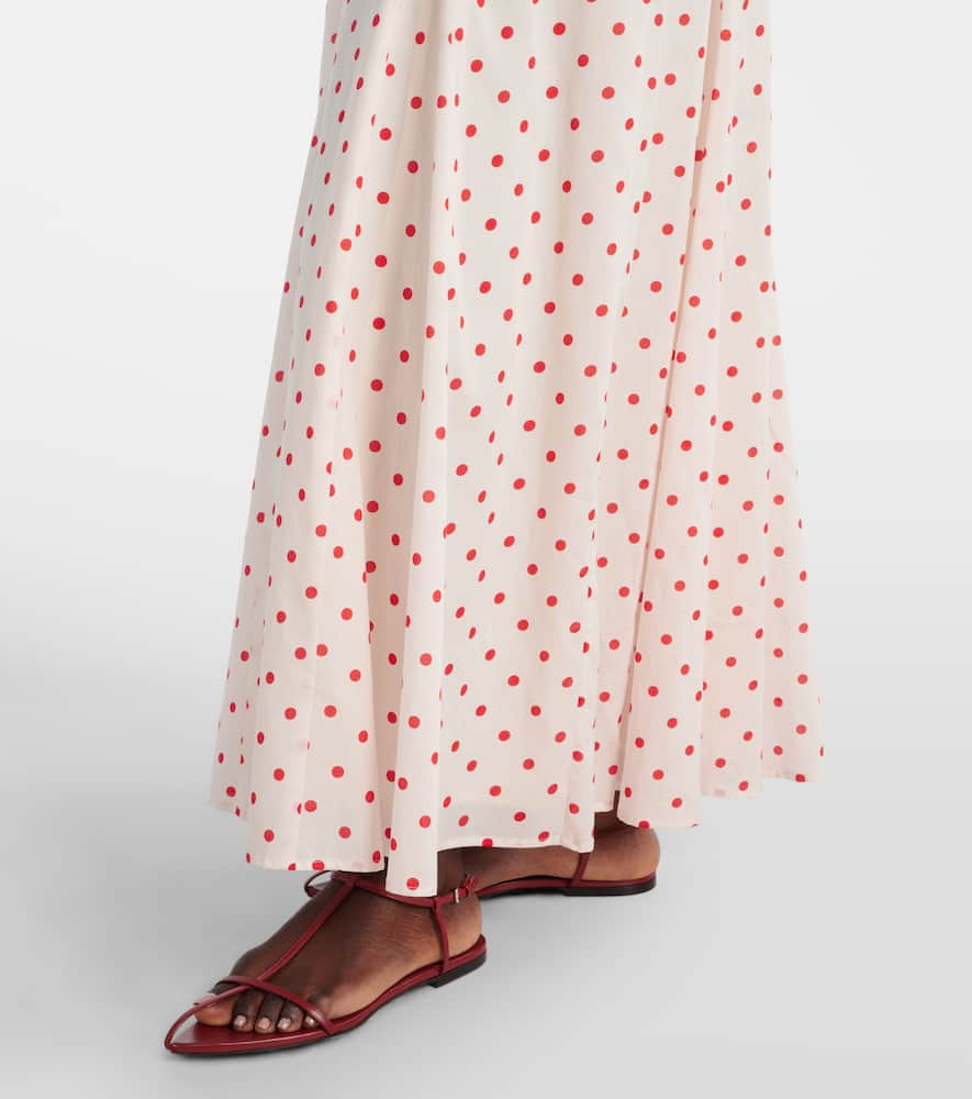 Paloma polka-dot maxi dress