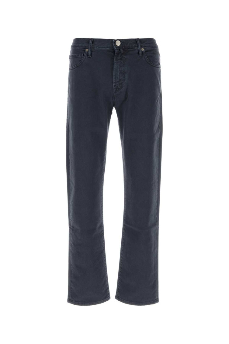 Navy Blue Stretch Denim Jeans