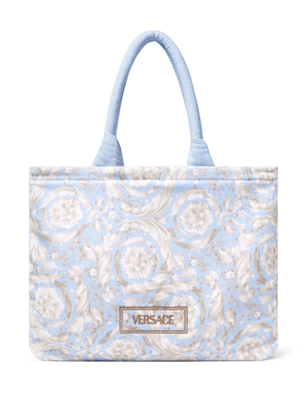 Barocco Athena beach bag - Blue