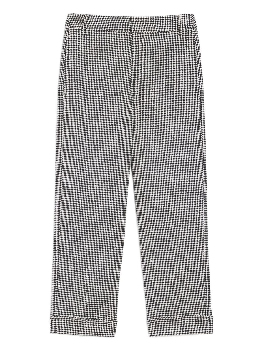 Adelfi checked wide-leg trousers - Blue