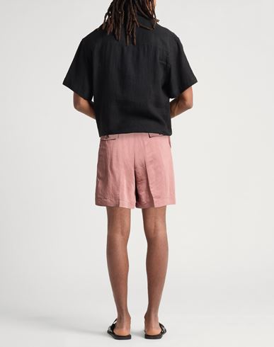 Man Shorts & Bermuda Shorts Antique rose Size 30 Linen, Tencel