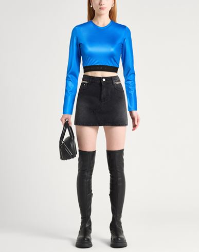 Woman Top Blue Size XS Polyamide, Elastane