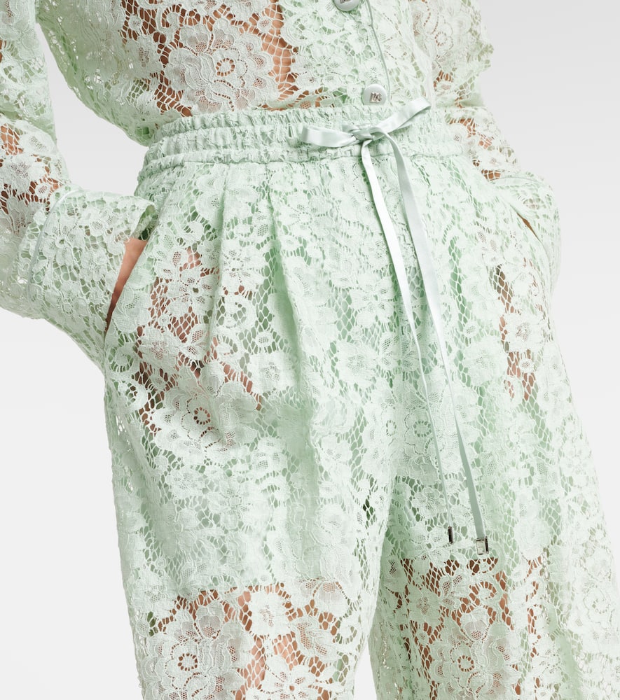 Lace wide-leg pants