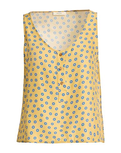 Woman Top Mustard Size 4 Silk