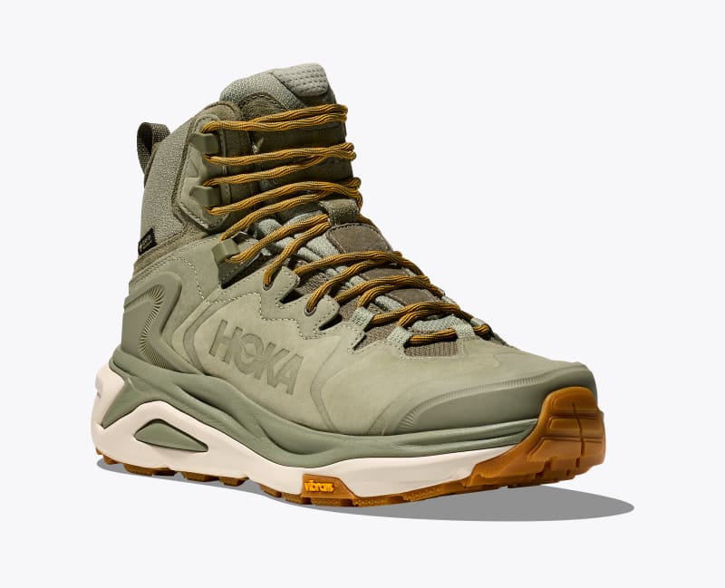 HOKA Men's Kaha 3 GTX Shoes in Sea Moss/Oat Milk