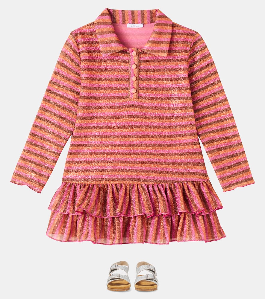 Oséree Kids Lumière striped dress