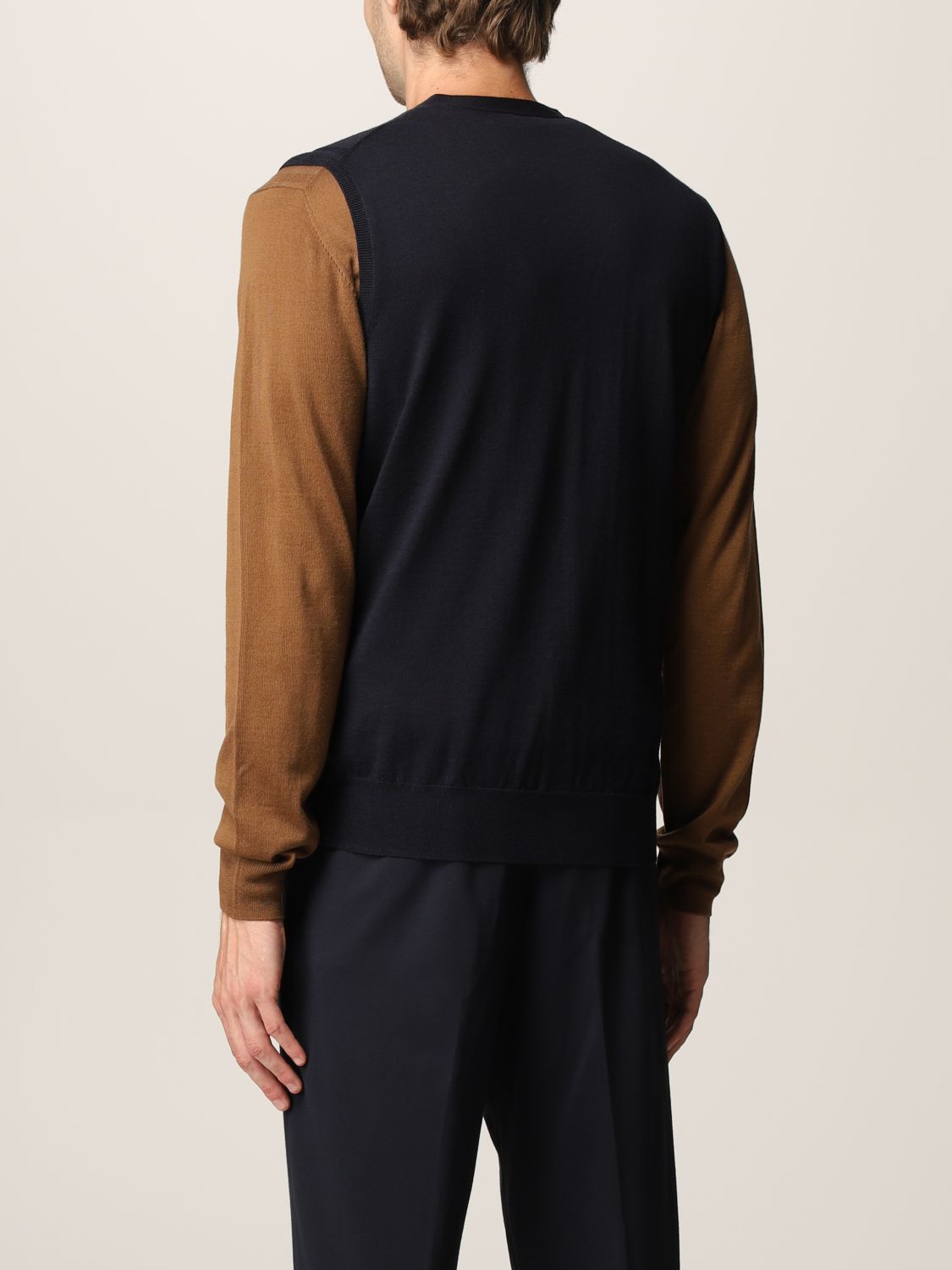 Suit Vest Men color Blue