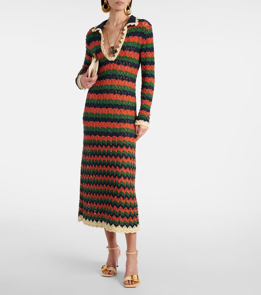 Perry crochet cotton polo dress