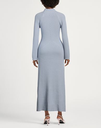Woman Maxi dress Light blue Size M Wool, Viscose, Cashmere