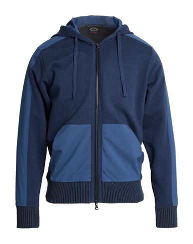 Man Sweatshirt Navy Size M Cotton, Cashmere, Polyester