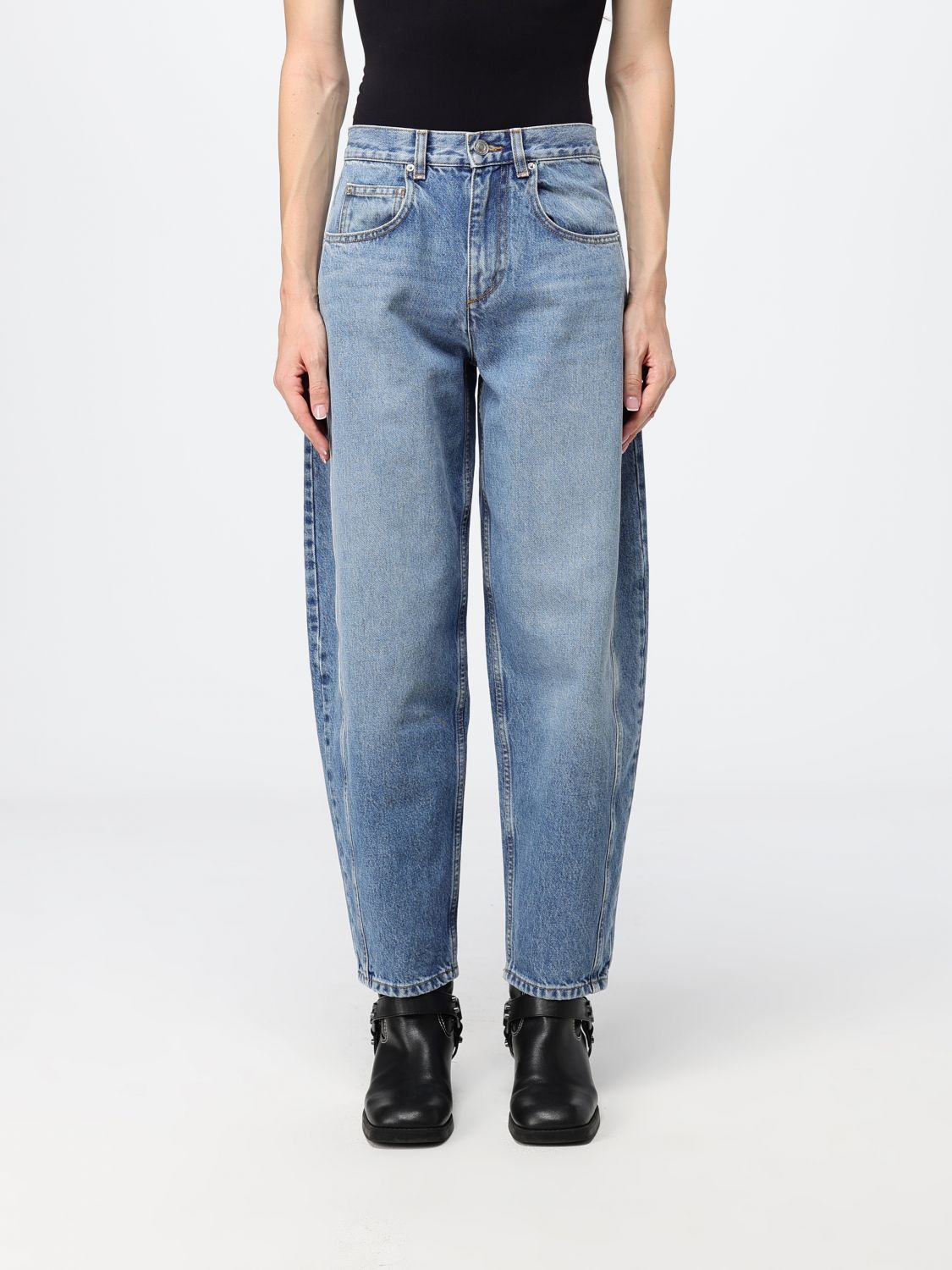 Isabel Marant Oriane Straight Leg in Light Blue - Blue. 34 also