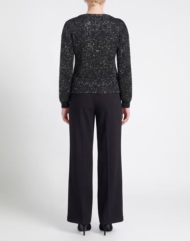 Woman Sweater Black Size L Viscose, Polyester