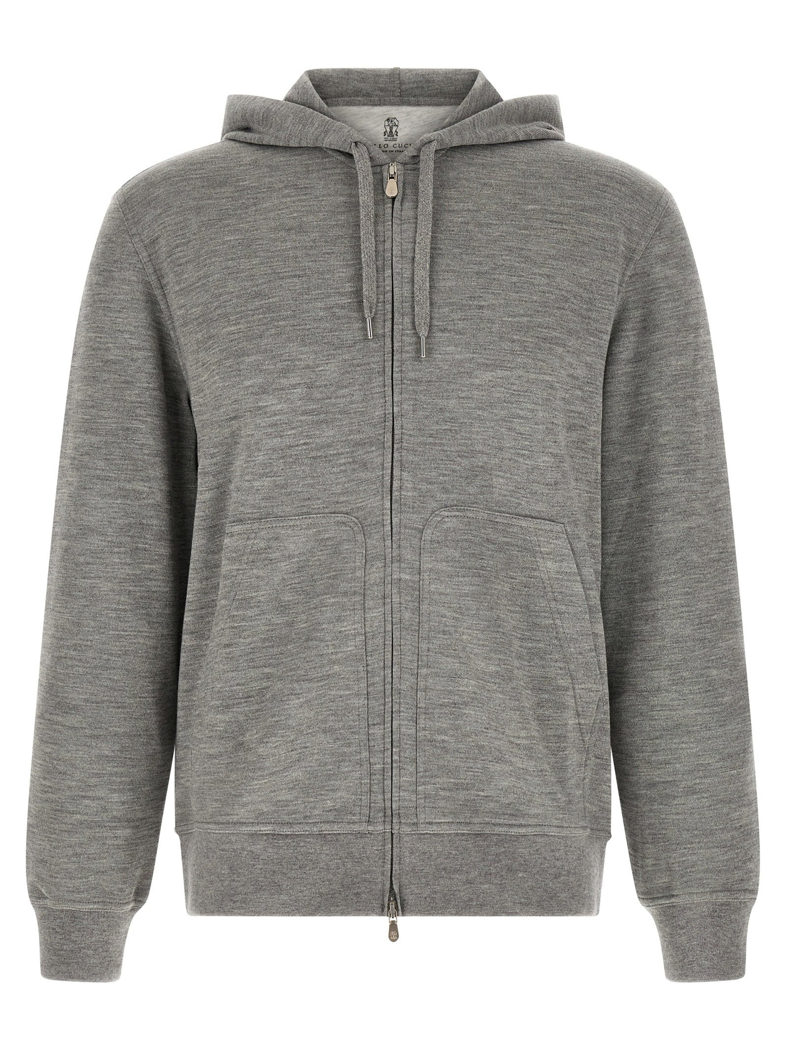 Cashmere and Silk Hoodie — Gray
