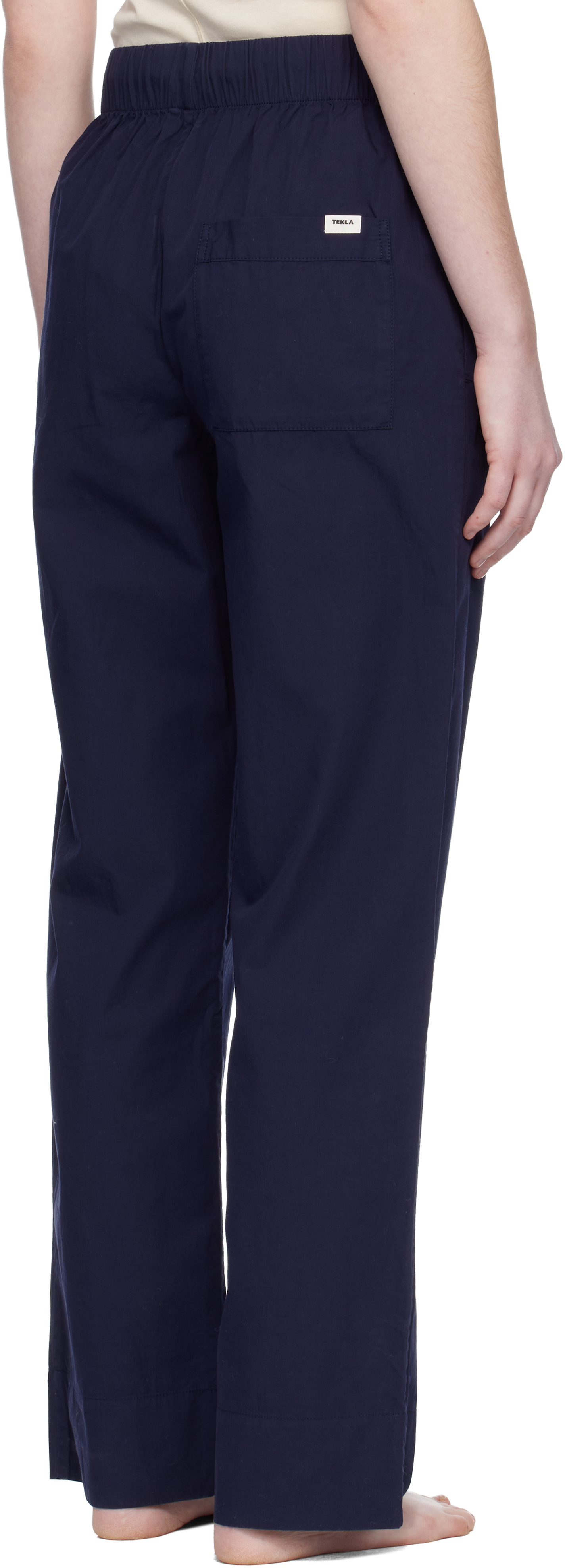 Navy Poplin Pyjama Pants