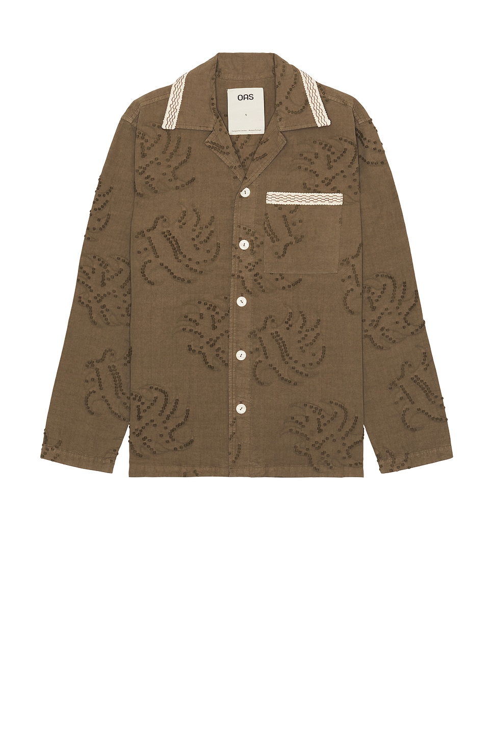 OAS Emberia Billie Dobby Shirt in Grey.  XL/1X also in