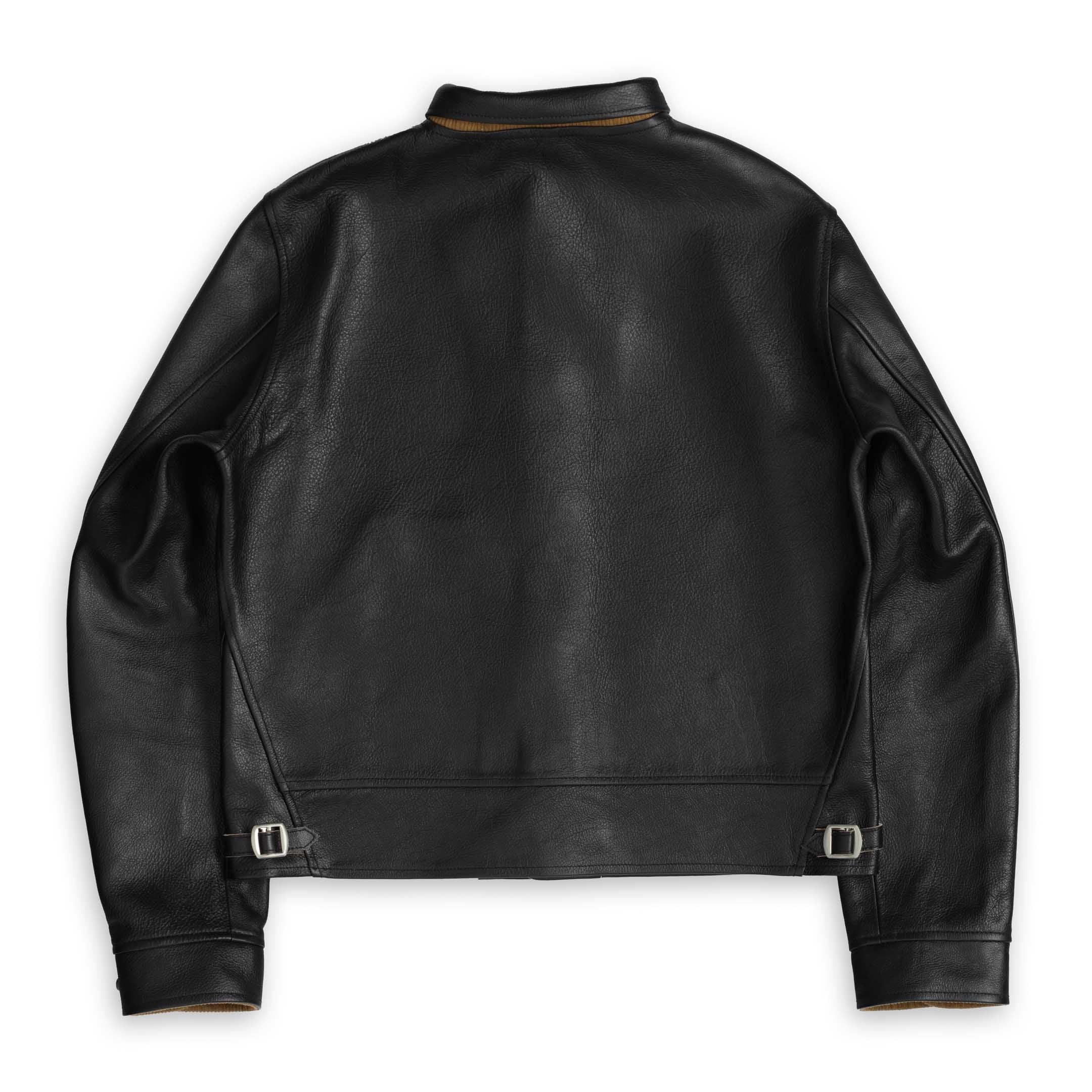 Campus 'Stud' Leather Jacket Black