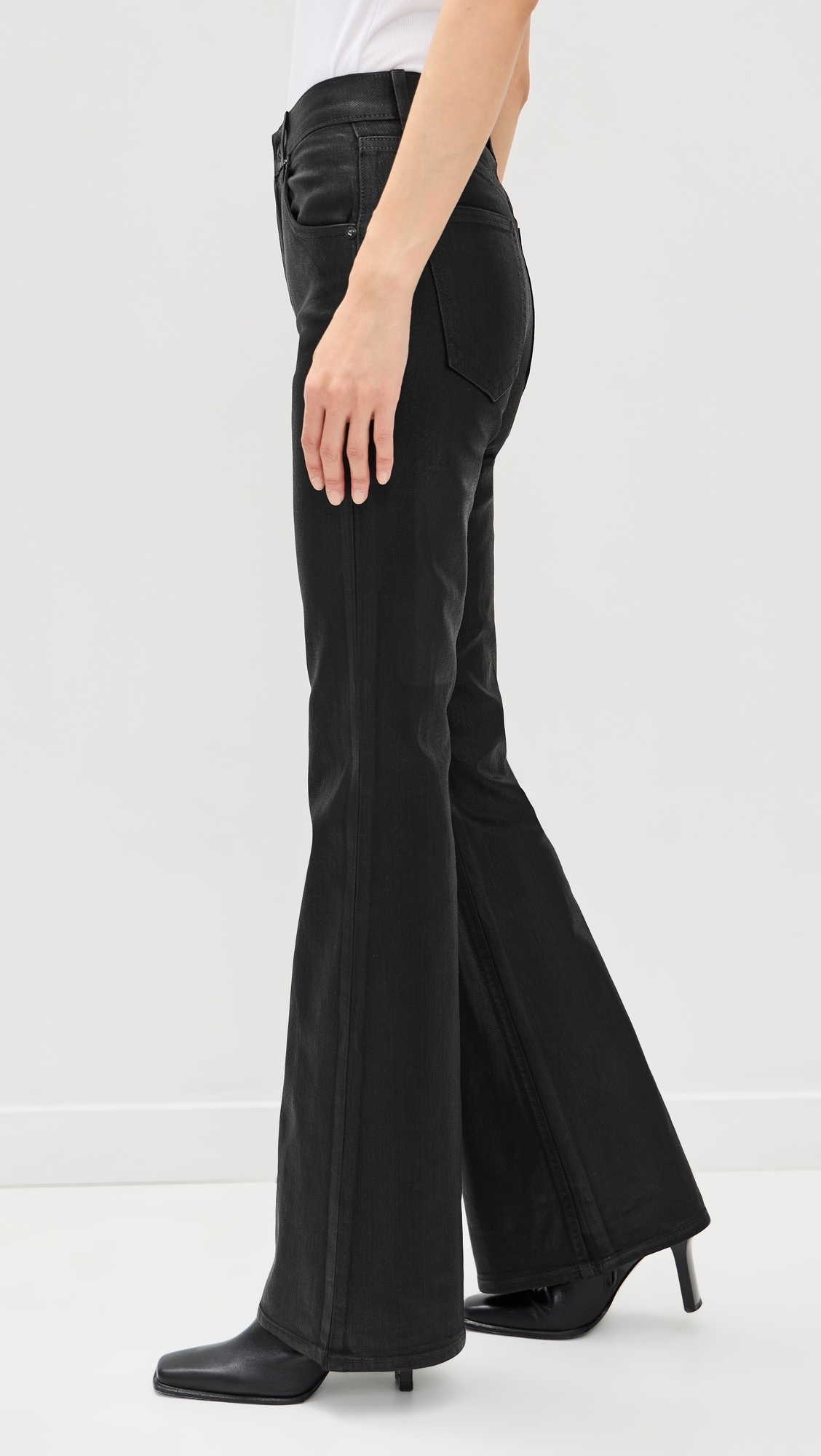 Bond Street Coated Jeans Coated Black