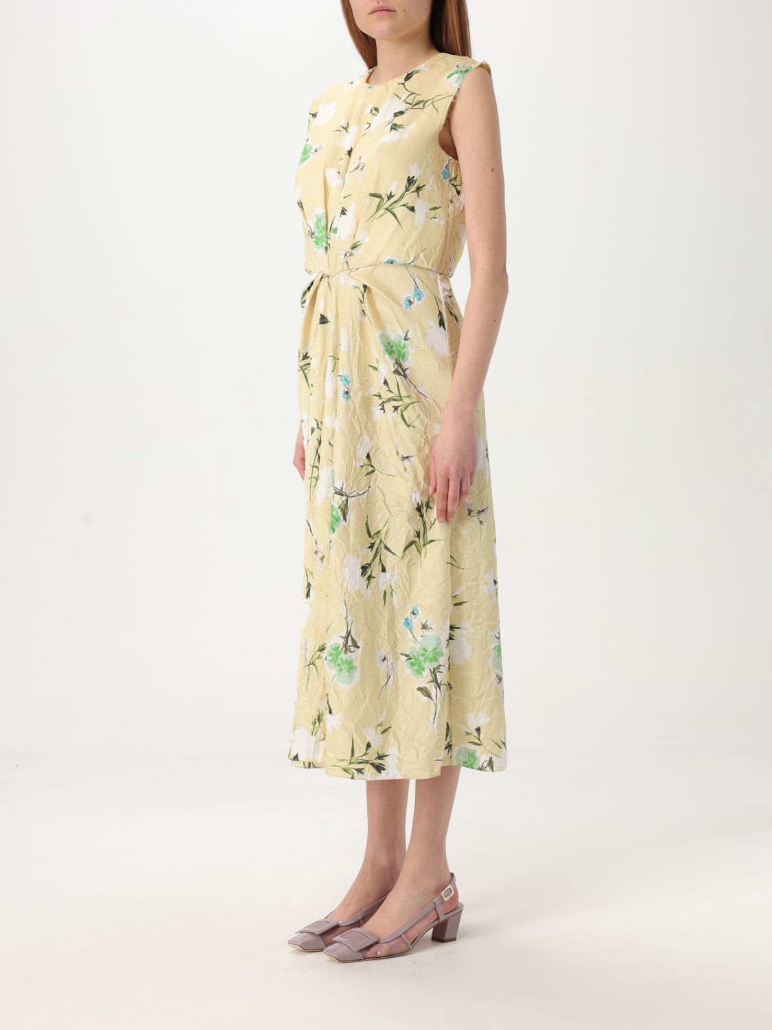 ERDEM sleeveless pencil dress - Yellow