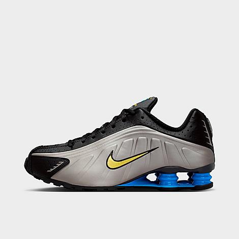 Men's Shox R4 SE Brazil Casual Shoes in Black/Metallic Pewter/Light Photo Blue