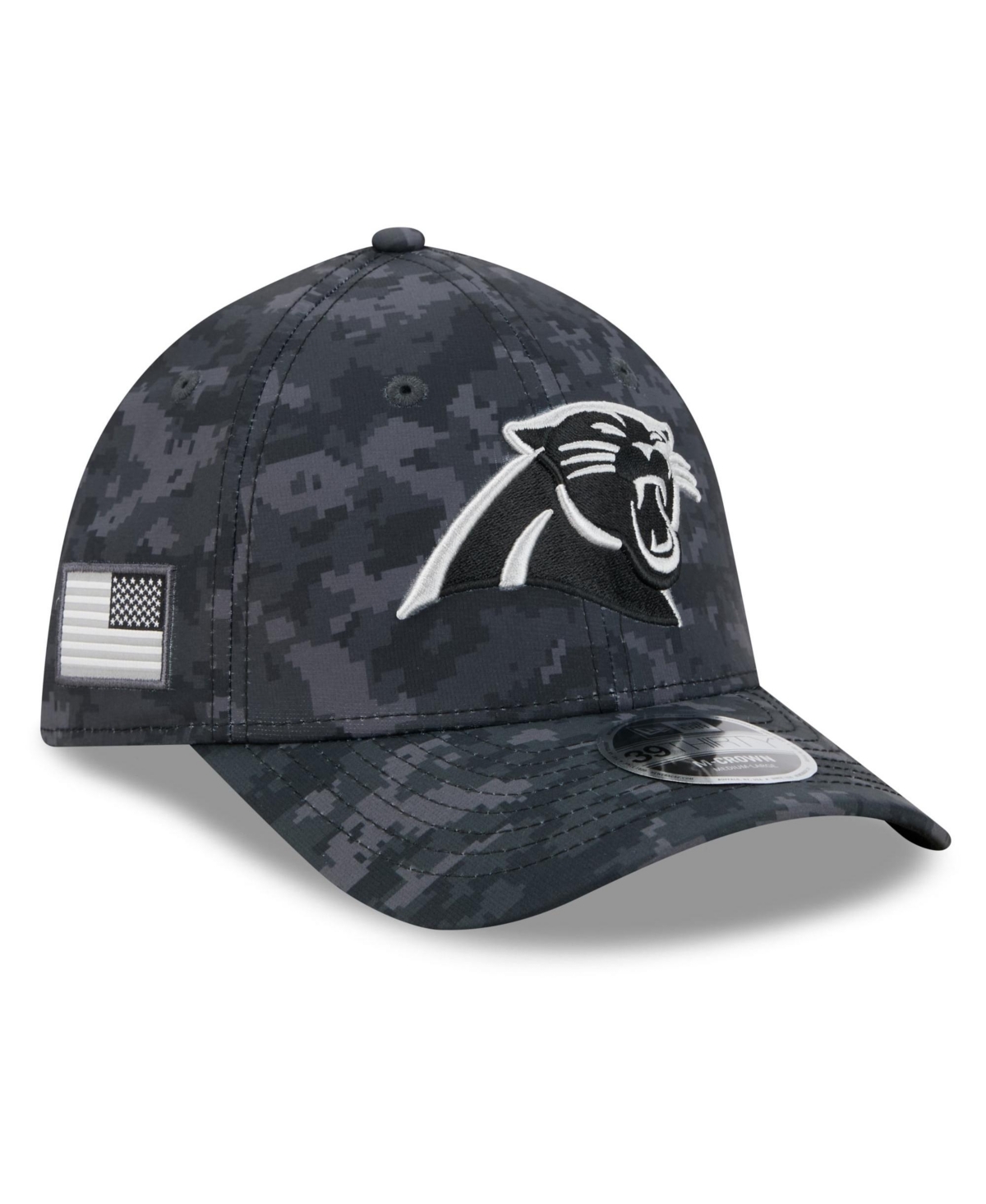 Men's Black Carolina Panthers 39THIRTY Flex Hat - Black