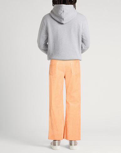 Man Jeans Orange Size 31 Cotton, Acrylic, Viscose, Elastane, Calfskin
