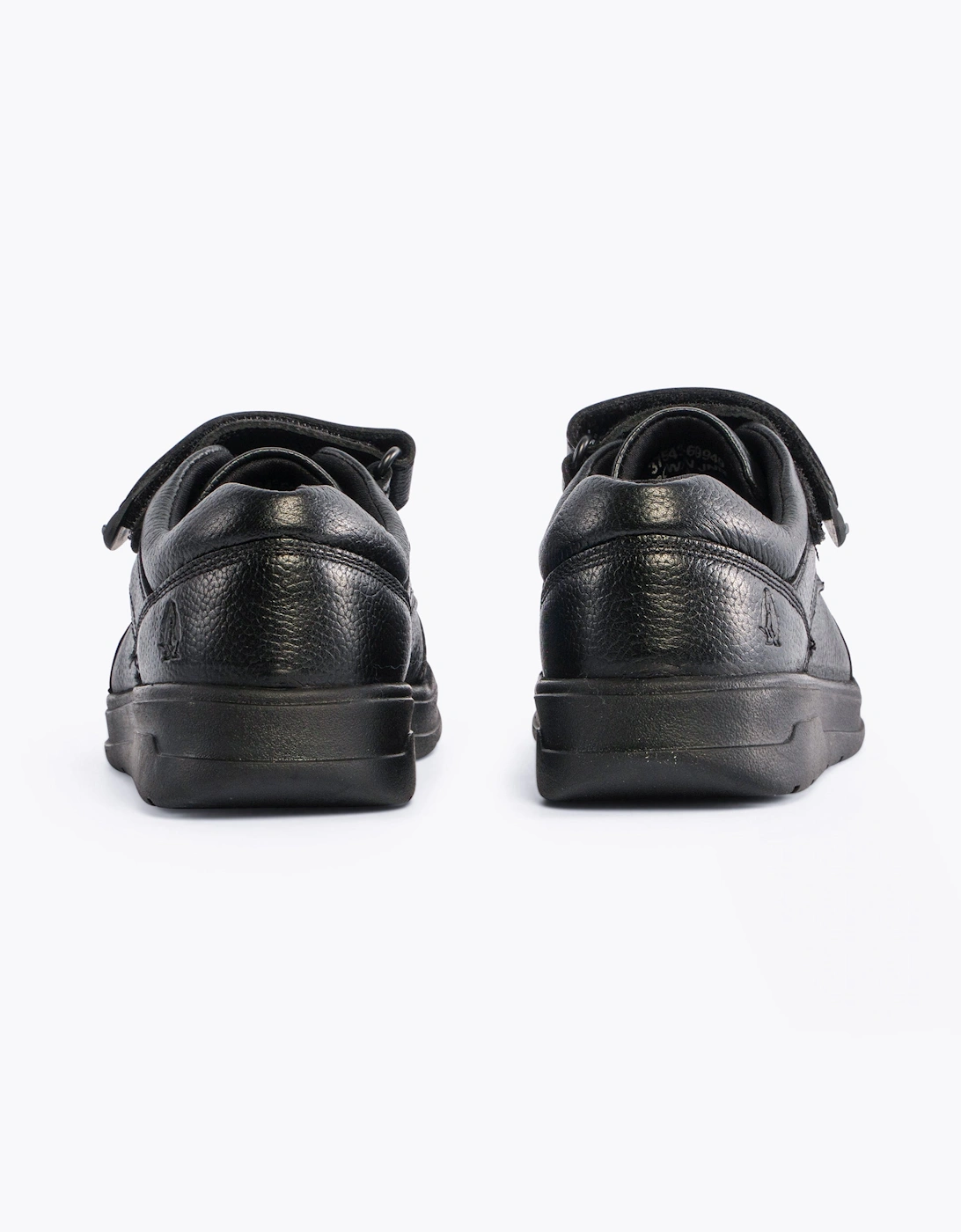 Boy's Hush Puppies ROWAN Boys Leather School Shoes Black - : teen