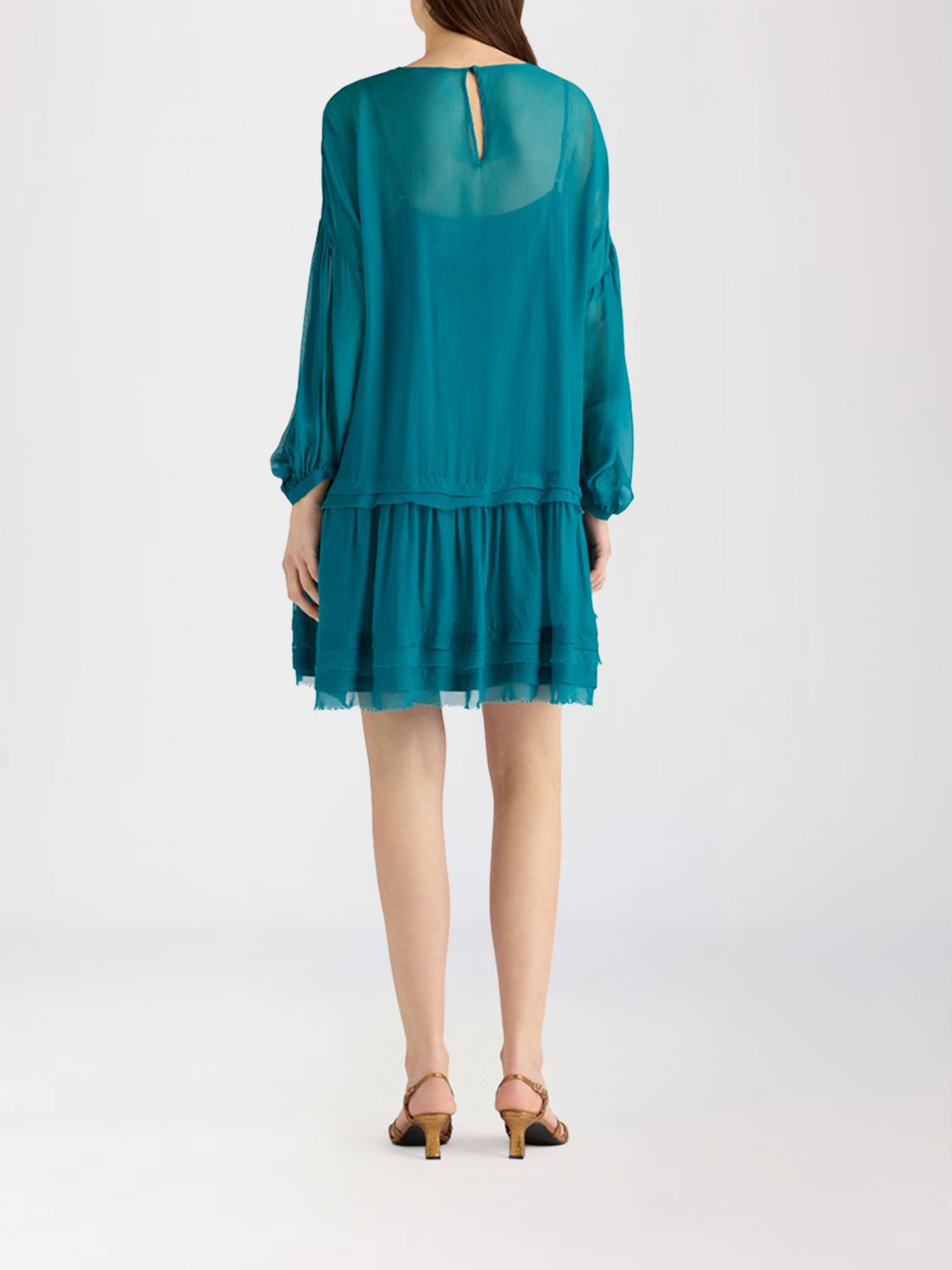 MOMONÌ Dress Woman color Petroleum Blue