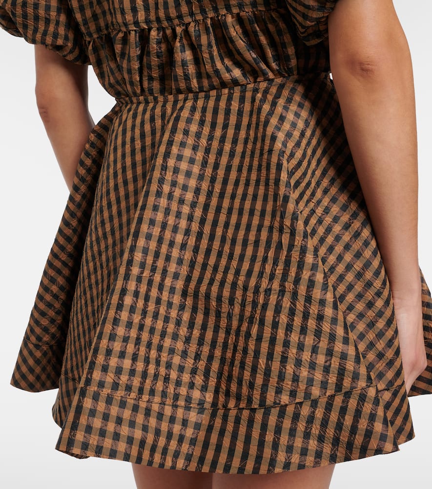 Checked miniskirt