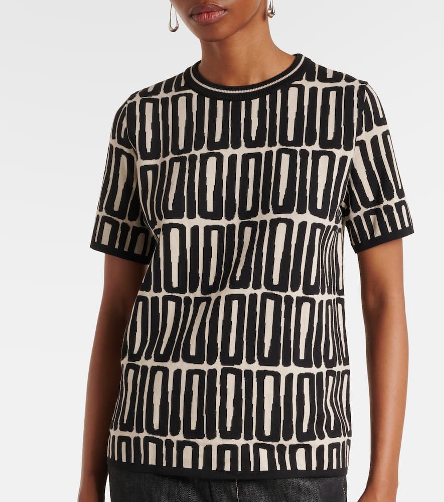 Ramo printed cotton top