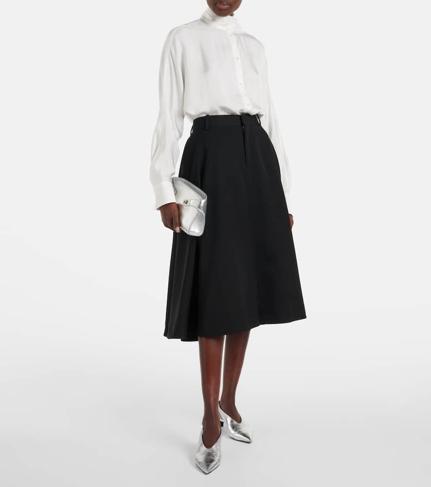 Tie-neck blouse