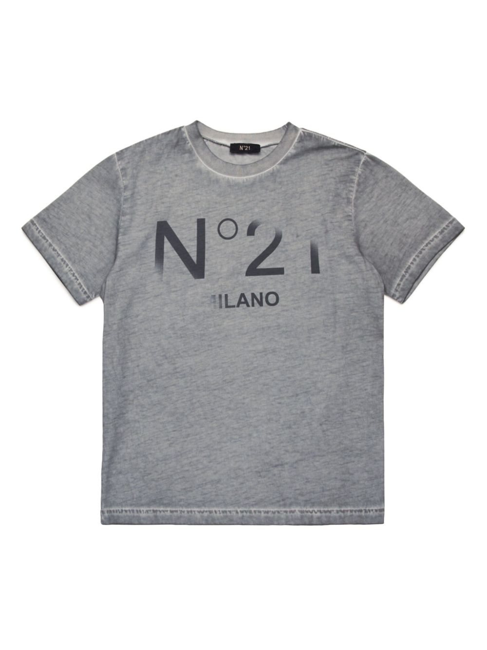 Logo-print cotton T-shirt - Grey