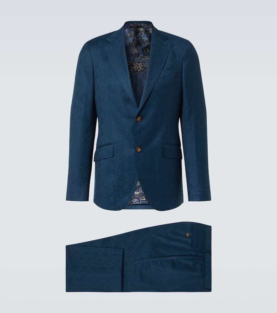 Roma paisley silk suit