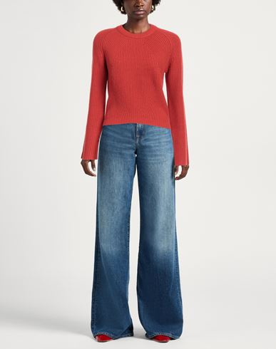 Lamberto Losani Woman Sweater Rust Size 2 Cashmere