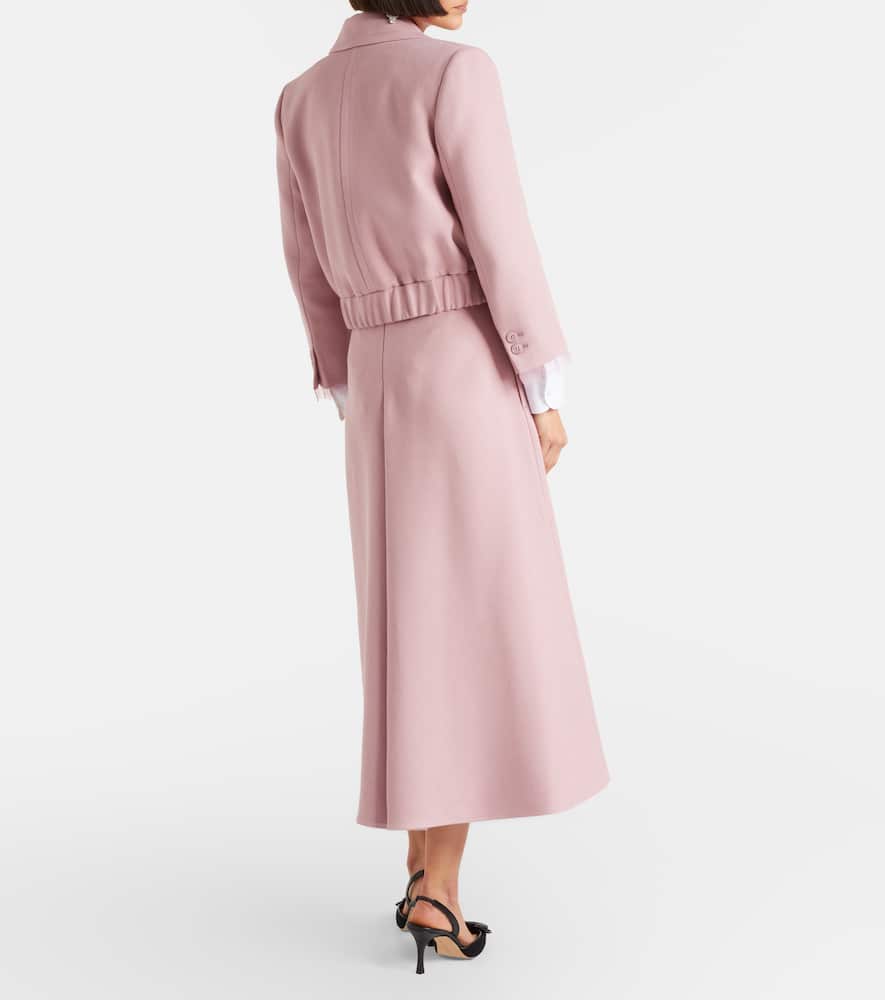 Layered Coolness high-rise midi skirt