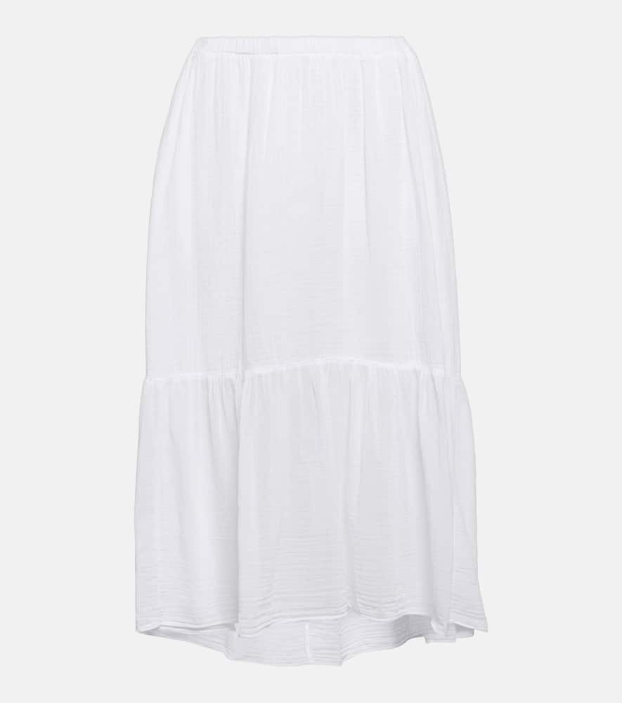 Mckenna cotton midi skirt